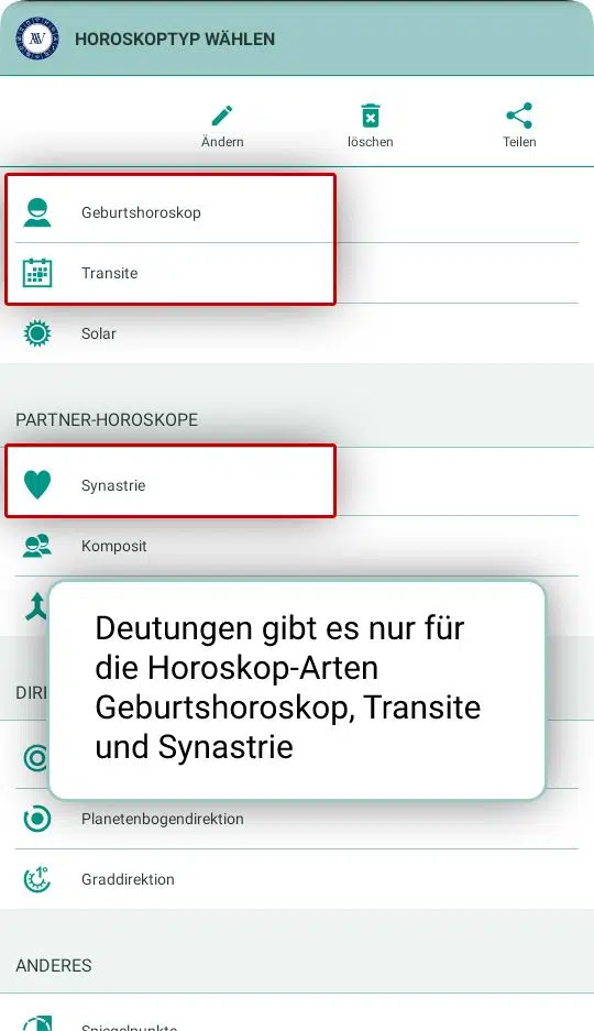 deutungen-fuer-horoskoparten Horoskop-Deutungen gibt es für die Horoskop-Arten Geburtshoroskop, Transite und Synastrie